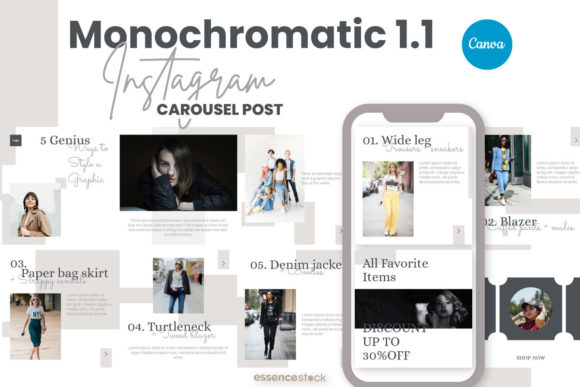 Download Fashion Blogger Instagram Carousel Post - Fashion Collection