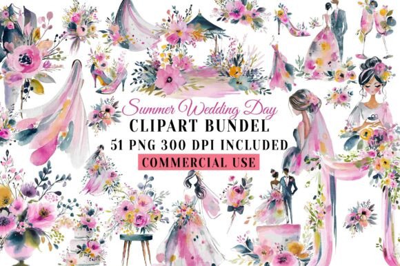 Download Summer Wedding Day Clipart - Summer wedding Collection